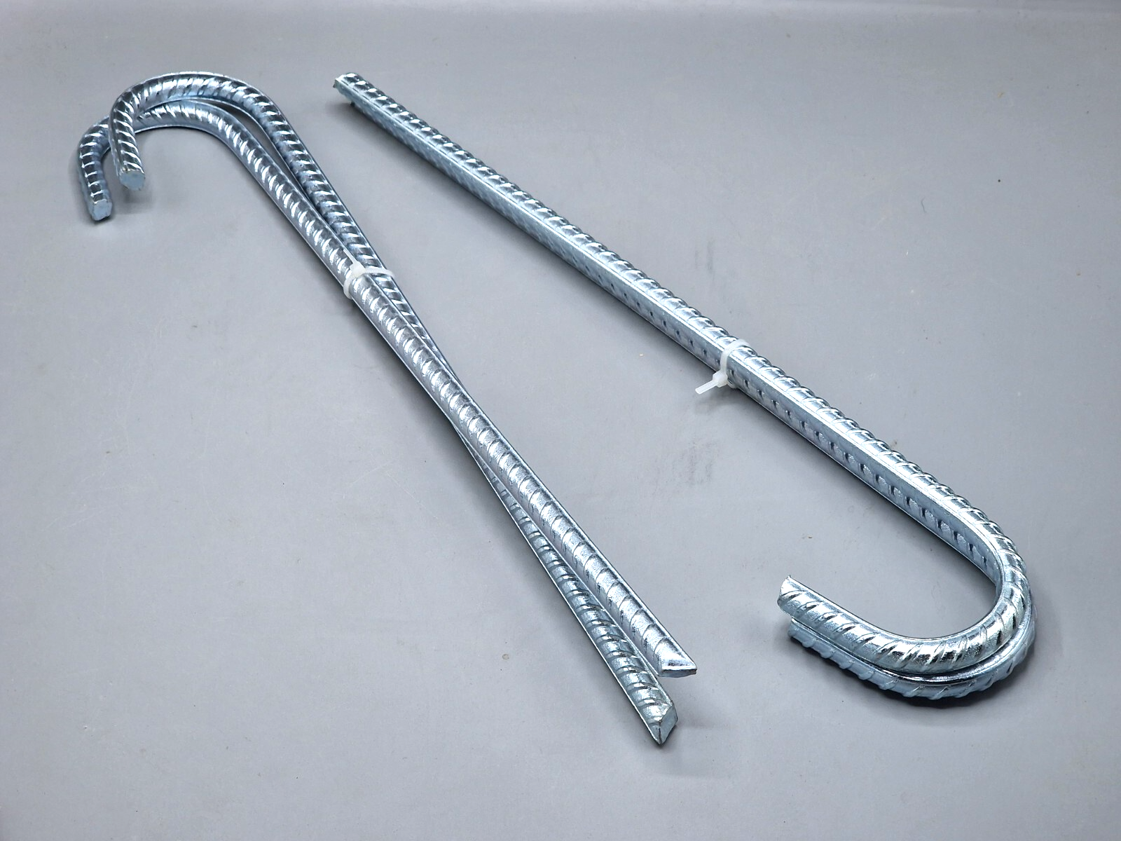 Com-Four 4x Bodenanker ca. 10mm , 38cm, Stahl